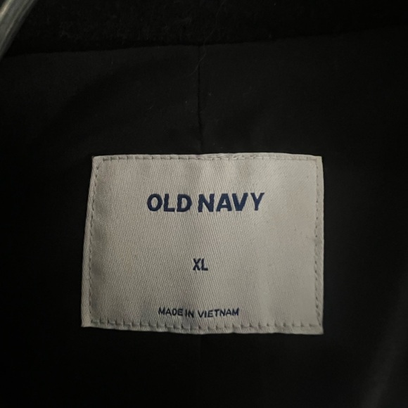 Old Navy Black Peacoat Classic Double-Breasted Design - Picture 3 of 3